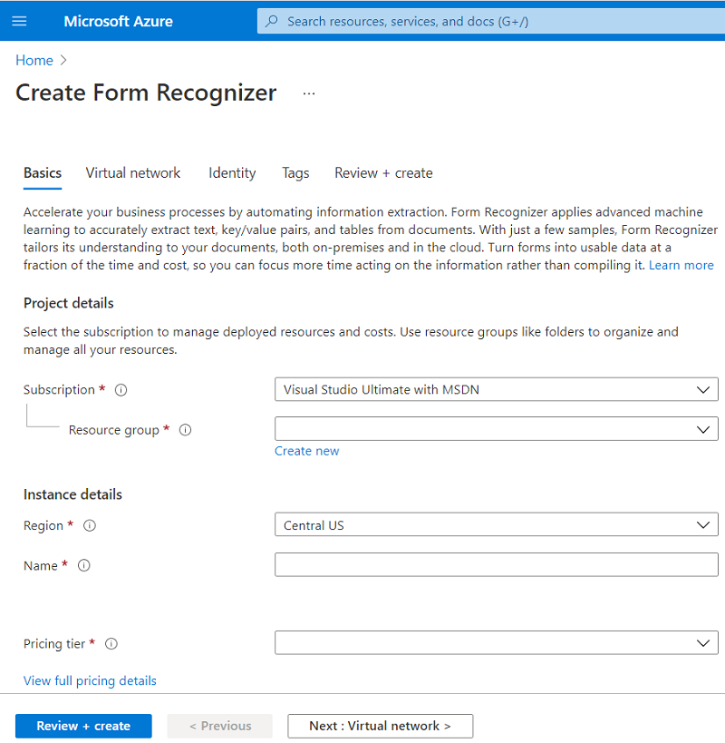 Read Sales Receipts and Extract Details using Azure Cognitive Services